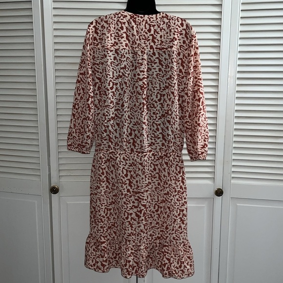 CAbi Sienna animal print ruffle hem dress - Picture 9 of 14